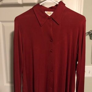 Talbot’s silk business blouse